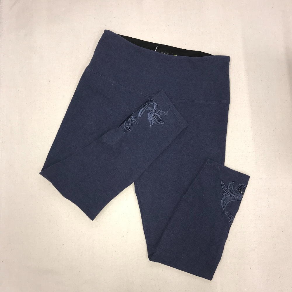 Lysse Blue Crop Cut-out Leggings- Size L